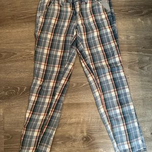 Free People Flannel Plaid Pants